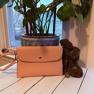 Stella McCartney | Dusty Pink Vegan Leather Wristlet/Clutch
